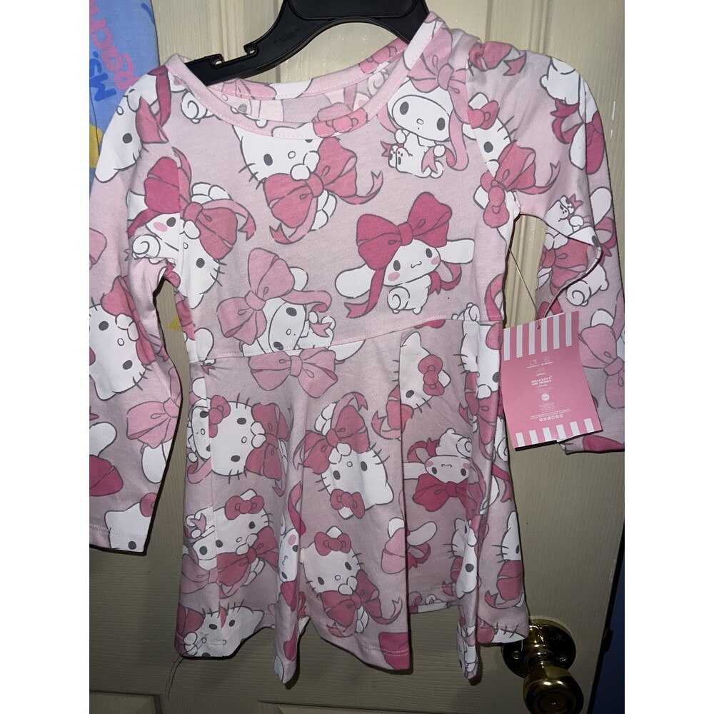 2T Pink Walmart Girls Sanrio And Hello Kitty Dress